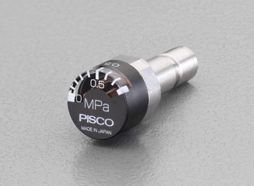 仕様：●メーカー:日本ピスコ(PISCO)●型番:GPJ4●適合継手径:φ4mm●使用流体:空気●表示圧力範囲:0~0.8MPa●精度:±5%(フルスケール)●使用温度範囲:0~60°C(凍結なきこと)●目盛角度:150 ゜●材質:キャップ:アクリル金属部:黄銅(ニッケルメッキ)本体樹脂:PBT●重量:8g●ニップルタイプ●コンパクトな小型圧力計●小さなスペースに取り付け可能●RoHS2対応品商品画像に関する注意事項：●画像に数字等の情報が入っている場合は、　品番末尾が対象商品の画像となります。