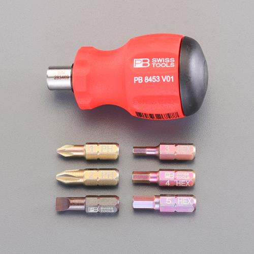 エスコ (ESCO) EA550-14 [+,-,Hex] スタビードライバーセット(差替式) EA550-14