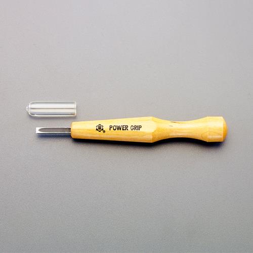 Chisels - エスコ (ESCO) EA588NC-3 3.0mm 彫刻刀(平型/パワーグリップ) EA588NC-3 【8本セット】