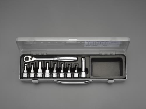 エスコ (ESCO) EA618JT 3/8"DR [INHEX]ビットソケットセット EA618JT