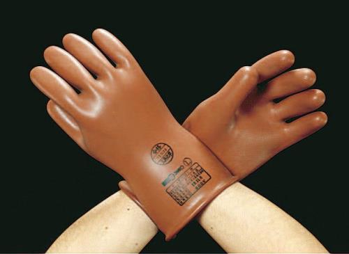 エスコ (ESCO) EA640ZB-12 [L] 絶縁ゴム手袋(交流600V) EA640ZB-12 【2双セット】