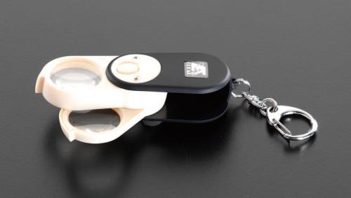 エスコ (ESCO) EA756AA-16A x4/x6/x10/23mm ルーペ(LEDライト付) EA756AA-16A 【3個セット】