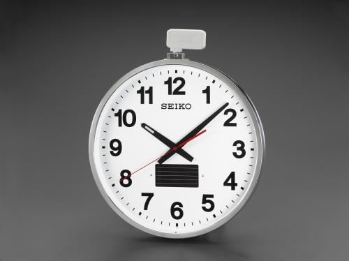 エスコ (ESCO) EA798CC-126 527x450x 78mm[電波]屋外用掛時計 ソーラー電源 EA798CC-126