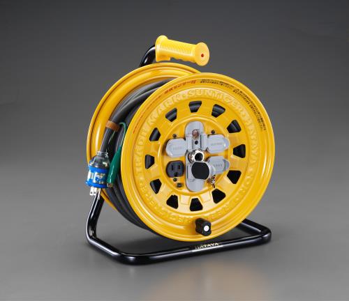 エスコ (ESCO) EA815D-30A AC125V/15A/30m コードリール(漏電遮断付) EA815D-30A