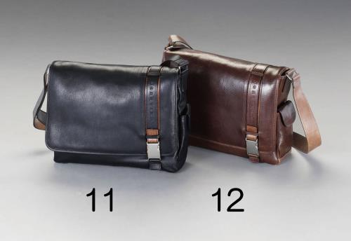 エスコ (ESCO) EA927TC-12 370x 90x270mm ショルダーバッグ(本製製/ブラウン) EA927TC-12