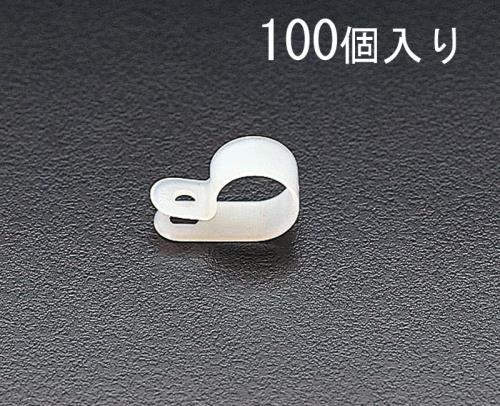 エスコ (ESCO) EA947F-9.5 10.8mm ケーブルクランプ(100個) EA947F-9.5 【6袋セット】