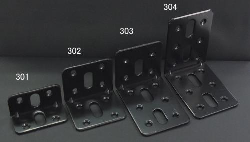 エスコ (ESCO) EA951EB-301 23x 23x 45mm 連結金具(スチール製・黒塗装) EA951EB-301 【22個セット】