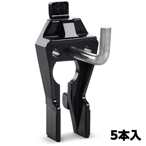 仕様：●フック長さ:25mm●材質:フック:スチール(亜鉛メッキ)、ベース:ポリアセタール●耐荷重:5kg(1個あたり)●入数:5本●EA661CD-52~-52C、-100用(クリップボード)●穴あきパネルのどこにでも配置でき、工具を使わずにワンタッチで取り付けられ、また同じように簡単に移動できます。●耐久性のあるポリアセタールと亜鉛メッキ鋼製なので丈夫です。商品画像に関する注意事項：●画像に数字等の情報が入っている場合は、　品番末尾が対象商品の画像となります。
