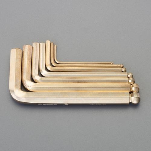 エスコ (ESCO) EA643BR-100 [7本組] 六角棒レンチセット(ノンスパーキング) EA643BR-100