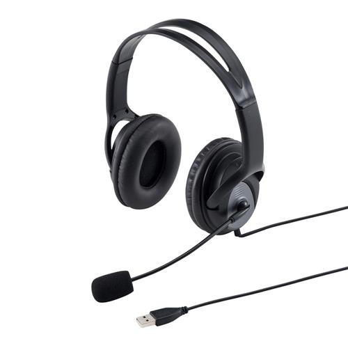 エスコ (ESCO) EA763BC-47 2.1m USBヘッドセット(大型ソフトイヤーパッド) EA763BC-47 【2個セット】