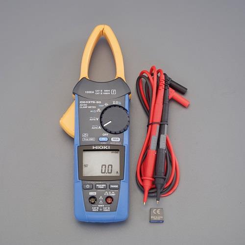 仕様：●メーカー:日置電機(HIOKI)●型番:CM4375-90●仕様:Bluetooth機能付●直流電流:600/2000A基本確度:±1.3%rdg.±0.3A(600Aレンジ)●交流電流:600.0A/2000A(10Hz~1kHz,真の実効値整流)基本確度45-66Hz:±1.3%rdg.±0.3A(at600A)●交流+直流電流:1000A(DC,10Hz~1kHz,真の実効値整流)基本確度DC,45-66Hz:±1.3%rdg.±1.3A(at30.1A-900.0A)●クレストファクタ:1000Aレンジ:1.5●直流電力:0.000 kVA~1000 kVA(P2000使用時 0 kVA~2000 kVA) (電圧レンジに応じて自動的に切替)基本確度:±2.0% rdg.±20 dgt.●直流電圧:600mV/6/60/600/1000V基本確度±0.5%rdg±0.5mV●交流電圧:6/60/600/1000V(15~1kHz,真の実効値整流)基本確度45-66Hz:±0.9%rdg.±0.003V(at6V)●交流+直流電圧:6/60/600/1000V基本確度DC,45-66Hz:±1.0%rdg.±0.013V(at6V)●規格:CATIV 600V,CATIII 1000V(直流高電圧プローブ使用時)CATIV 1000V, CATIII 2000V●抵抗:600Ω/6/60/600kΩ/6MΩ基本確度:±0.7%rdg.±0.5Ω(at600Ω)●静電容量:1μ/10μ/100μ/1000μF基本確度:±1.9%rdg.±0.005μF(at1μF)●周波数:9.999Hz/99.99Hz/999.9Hz基本確度:±0.1%rdg.±0.003Hz(at9.999Hz)●温度:-40~400°C確度:±0.5%rdg.±3.0°C+温度プローブ確度加算●高調波:【ワイヤレスアダプタ(EA708XA-1)装着時】電圧, 電流における30次までの高調波レベル/含有率/総合高調波歪み率※アプリケーションソフト (GENNECT Cross) にて表示可能●機能:導通チェック、ダイオードチェック、AC/DC自動判別、DC電流・電圧の正負判定、最大/最小/平均/波高値最大/波高値最小値の表示、ローパスフィルタ、表示値ホールド、バックライト、オートパワーセーブ、ブザー音、ゼロアジャスト●クランプ内径:34mm●電源:単4電池×2本(付属)●連続使用時間:約20時間(バックライトOFF、BluetoothON)約40時間(バックライトOFF、BluetoothOFF)●サイズ:65(W)×35(D)×242(H)mm●ジョー断面最小寸法:9.5mm(寸法はジョーの先端から44mmの範囲の値)●ジョー寸法:53(W)×20(D)mm●重量:350g●材質:樹脂●使用温度範囲:-25~65°CRH以下(結露しないこと)●防じん防水性:IP20(完全に乾いた状態での電圧測定、ジョー閉時)IP54(保管時)●bluetooth:有●通信インターフェース:BluetoothR4.0LE(Z3210装着時のみ)、ExcelRの帳票への直接データ転送、GENNECT Cross (iOS、Android無償アプリ):測定値の保存、形表示、ロギング機能、写真/PDFへの測定値貼り付け機能、レポート作成機能、測定器のバージョンアップ機能商品画像に関する注意事項：●画像に数字等の情報が入っている場合は、　品番末尾が対象商品の画像となります。