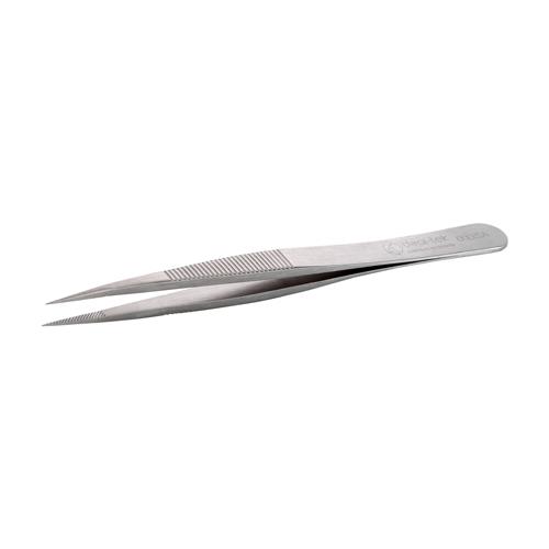 仕様：●型番:00D●先端:ギザ付●形状:直・鋭●材質:ステンレス(SUS316L)●先端幅:0.50mm●先端厚:0.50mm●開口幅:8.0mm●全長:120mm●幅:10.0mm●高さ:12.0mm●重量:18.1g●耐酸性・非磁性(...