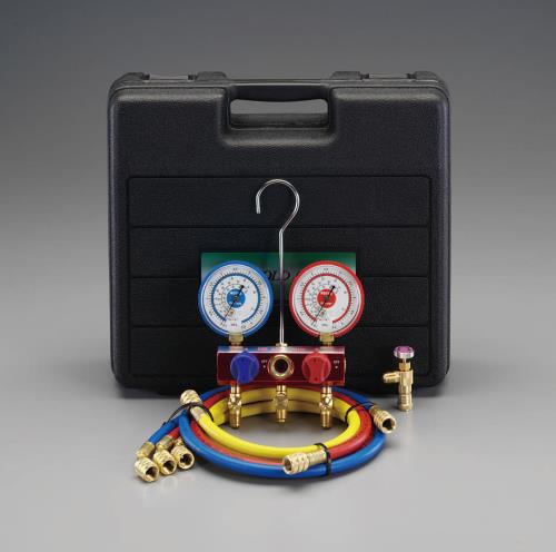 エスコ (ESCO) EA101TR-5 [R32・R410A] ボールバルブ式マニホールドキット EA101TR-5