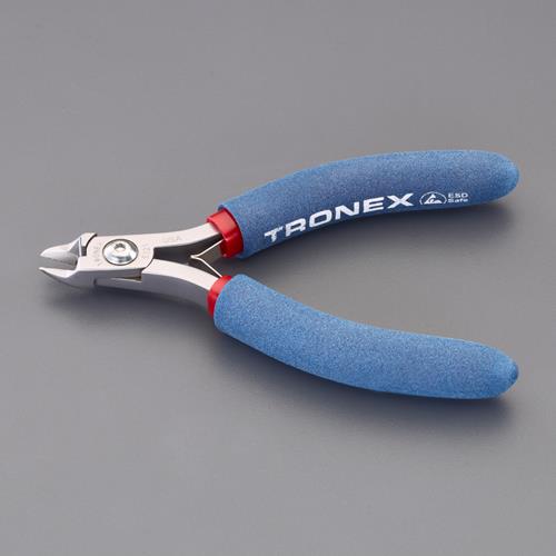 エスコ (ESCO) EA535TC-1 120mm 精密用ニッパー(セミフラッシュ/ESD) EA535TC-1