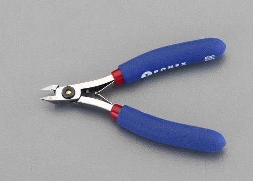 エスコ (ESCO) EA535TX-11 115mm 精密用ニッパー(フラッシュ/ピアノ線用/ESD) EA535TX-11