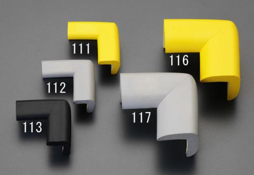 エスコ (ESCO) EA983FJ-113 70x70 x 30mm コーナーガード(黒) EA983FJ-113 【20個セット】