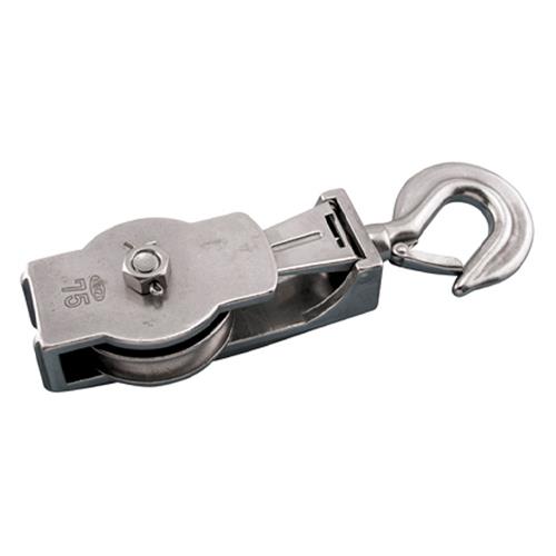 エスコ (ESCO) EA987SR-5 82.5mm [ワイヤーロープ用]フック付滑車(ステンレス製) EA987SR-5