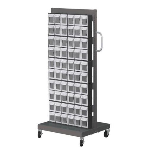 エスコ (ESCO) EA957FL-13 690x560x1460mm/6列10段 マルチストールカート/両面 EA957FL-13