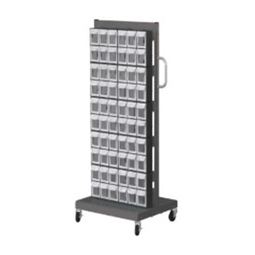 エスコ (ESCO) EA957FL-3 690x560x1460mm/6列10段 マルチストールカート/片面 EA957FL-3