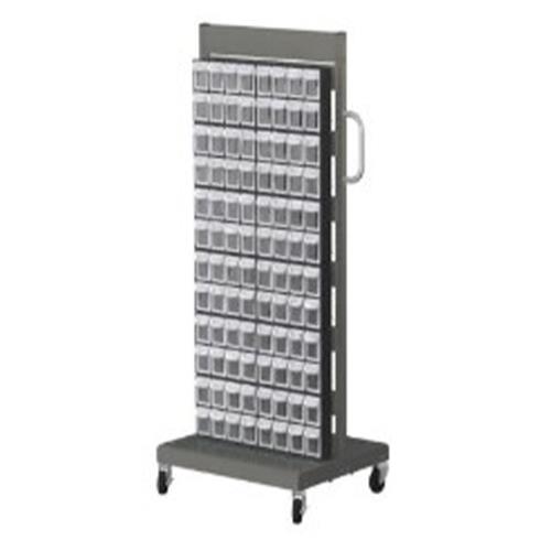エスコ (ESCO) EA957FL-4 690x560x1460mm/8列12段 マルチストールカート/片面 EA957FL-4