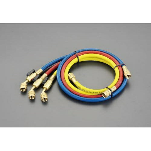 エスコ (ESCO) EA104TF-20 100cm/R32R410A ボールバルブ付チャージングホースセット EA104TF-20