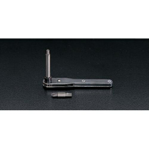 エスコ (ESCO) EA213H-45 4.0mm/Hex ラチェットレンチ(エアコンバルブ用) EA213H-45 【4Stセット】