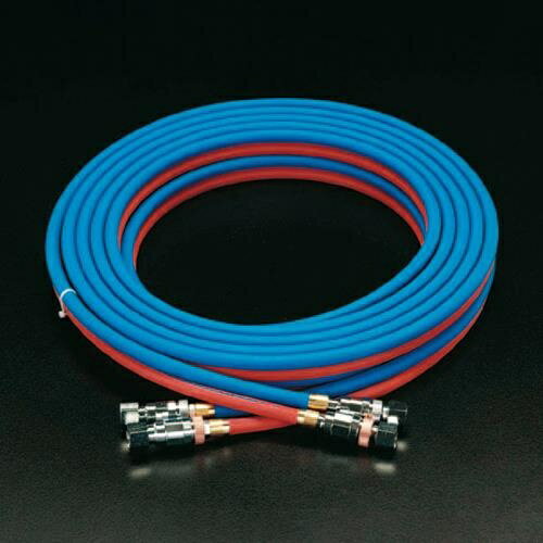エスコ (ESCO) EA300AC-20 (5+5mm)x20m カプラ付ツインホース EA300AC-20