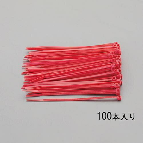 乐天商城 - エスコ (ESCO) EA475C-200 200x 4.6mm 結束バンド(赤/100本) EA475C-200 【6袋セット】