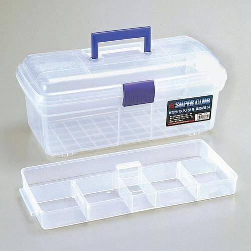 エスコ (ESCO) EA505AB-31 392x206x164mm 工具箱(中皿付/クリアー) EA505AB-31 【5個セット】