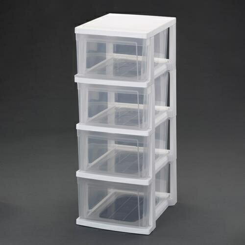 エスコ (ESCO) EA506L-92 309x380x 778mm 引出し式収納ケース(4段) EA506L-92 【2個セット】