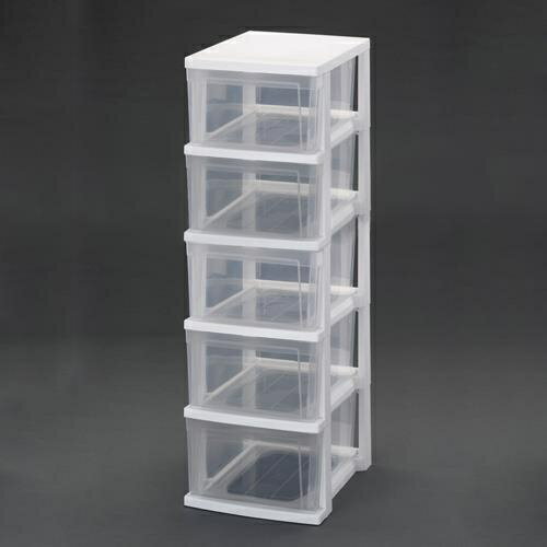 エスコ (ESCO) EA506L-93 309x380x 963mm 引出し式収納ケース(5段) EA506L-93 【2個セット】