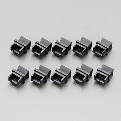 仕様：●対応コネクター:RJ45コネクタ(LAN)●材質:PVC●カラー:黒●入数:10個●外部損傷やゴミ・ほこりからコネクターを守ります。●RoHS対応商品画像に関する注意事項：●画像に数字等の情報が入っている場合は、　品番末尾が対象商品の画像となります。