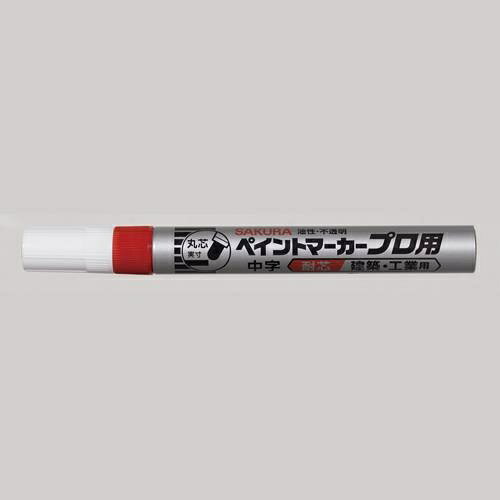 仕様：●メーカー:サクラクレパス●型番:KPMK-M#19●インク色:赤●線幅:2mm●入数:10本●材質:軸:アルミニウム、キャップ:POM、先栓:PBT、ペン先:ポリアミドまたはポリエステル繊維、ウレタンリング:ポリウレタン、ポリ弁セット:PE●用途:・木材、金属、ガラス、プラスチック、ゴム、石材、段ボール、布など建築資材、工業資材へのマークチェック用●中字●油性●ペン先がつぶれにくい、濃く鮮やかな発色●インキ量が多いので、長く書けます。●風雨や日光で筆跡が色あせにくいので、屋外での使用に適しています。(耐光性:蛍光レモン、蛍光ピンクを除く)商品画像に関する注意事項：●入数：10本●画像に数字等の情報が入っている場合は、　品番末尾が対象商品の画像となります。