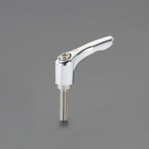 エスコ (ESCO) EA948CD-114 M6 x25mm 雄ねじクランプレバー(ステンレスネジ/クローム) EA948CD-114 【3..