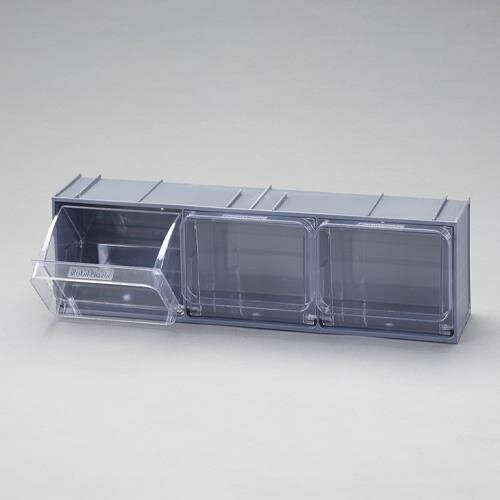 エスコ (ESCO) 600x155x175mm/3列 マルチストール(クリスタル) EA957AA-3 【2個セット】