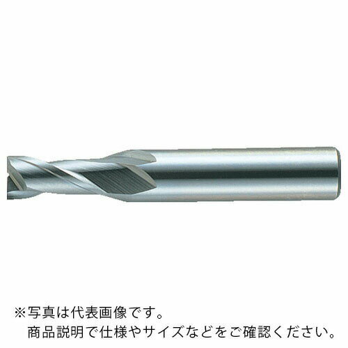 三菱K 2枚刃汎用 ハイススクエアエンドミルショット刃長(S)3.5mm ( 2SSD0350 ) 三菱マテリアル(株)