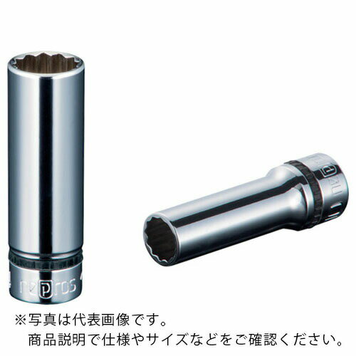 ネプロス　インチ　9．5sq．ディープソケット（十二角）　対辺寸法5／8inch　全長60mm NB3L-5/8W ( NB3L58W ) 京都機械工具（株）