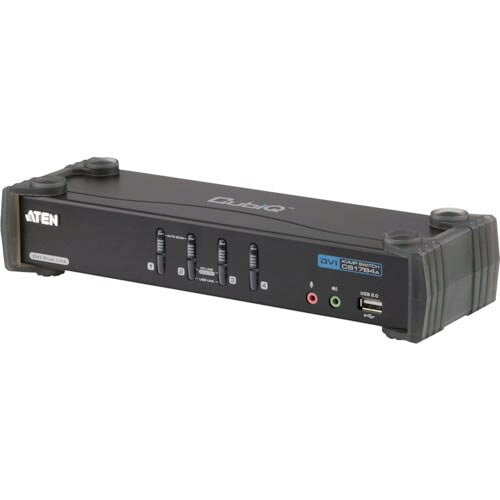 ATEN ( ATEN ) KVMPスイッチ 4ポート / DVI / デュアルリンク / USB2.0ハブ搭載 ( CS1784A ) ATENジャパン(株)