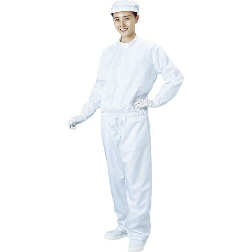 BLASTON クリーンルーム用ウエア 防塵ジャケット（立衿） 白 3Lサイズ BSC-42001-W-3L ( BSC42001W3L ) （株）ブラストン