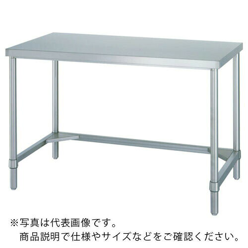 特長：直径φ38mm太径パイプ採用の丈夫な作業台です。高さ850mm以下同一価格です。用途：研究施設・医療・厨房・学校・介護施設・各種工場等仕様：間口(mm)：1500奥行(mm)：750高さ(mm)：800均等荷重(kg)：150アジャスターねじサイズ：M20 P2.5天板：平天板均等荷重(kg)天板：150全高(mm)：800枠形状：三方枠組立目安：2人40分パイプ径（mm）：38均等荷重（kg）　天板：150・総耐荷重：150天板：平天板枠板：三方枠棚位置調整ピッチ（mm）：25アジャスターねじサイズ（mm）：M20　P2．5アジャスター調整幅（mm）：＋30用途に合わせて支柱の長さを5mmピッチで変更可能(工場オプション)全高(アジャスター含む)850まで無償材質／仕上：ステンレス(SUS430)No.4仕上注意：作業台とキャスターを同時発注の場合、高さ800mmにて出荷します。塩素系の洗剤や薬品などを使用される場所では、腐食が早まる恐れがあります。付着した際は清掃が必要です。車上渡しのため、お客様での荷降ろしが必要です。工事現場・個人宅は送料別途かかります。組立、設置、清掃時は必ず手袋を着用して下さい。キャスター取り付け時の本体均等荷重(静止時)は、キャスターの許容荷重の関係上、150kg以下でご使用ください。　●代表画像について 商品によっては、代表画像を使用している場合がございます。 商品のカラー、サイズなどが異なる商品をイメージ画像として 使用させて頂いている場合がございます。 必ず、商品の品番と仕様をご確認のうえ、ご注文お願いいたいます。 　●お買上げ明細書の廃止について 当店では、個人情報保護と環境保護の観点から同封を廃止しております。 お買上げ明細書が必要な場合は、備考欄に「お買上げ明細必要」と 記載お願いいたします。 当店からの出荷の場合は、同封にて発送させて頂きます。 （※メーカー直送の場合は、PDFデータをメールさせて頂きます。） 　注意事項 ※商品名に【2個セット】等、数量の明記がない場合は1個での販売となります。