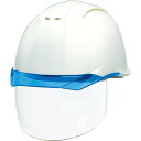 DIC 透明バイザーヘルメット(シールド面付) AP11EVO-CSW KP 白/ブルー ( AP11EVO-CSW-HA6-KP-W/B ) DICプラスチック(株)安全資材営業部