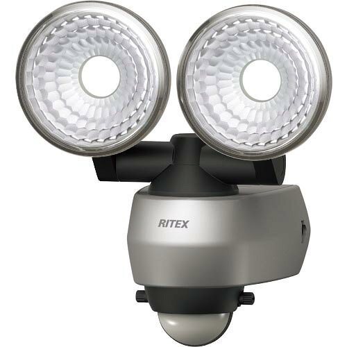 RITEX ( ムサシ ) 7.5W 2灯 LEDセンサーライト ( LED-AC315 )