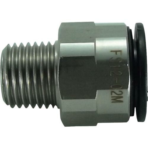 Rakuten - チヨダ ( 千代田通商 ) ファイブSUSメイルコネクタ 12mm・R1/4 ( FS12-02M (SUS303シリーズ) )