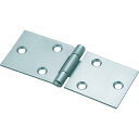 TRUSCO スチール製横長蝶番 生地仕上げ 全長32mm (4個入) 415-32N (ビスナシ 4コイリ) ( 41532N ) トラスコ中山(株)