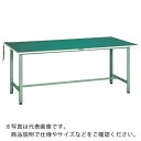 TRUSCO 軽荷重作業台(300kg)AE型 1500X750XH742 帯電防止マット張り グリーン色 ( AE-1500D ) トラスコ中山(株)