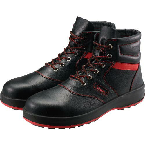 シモン 安全靴 編上靴 SL22-R黒/赤 27...の商品画像