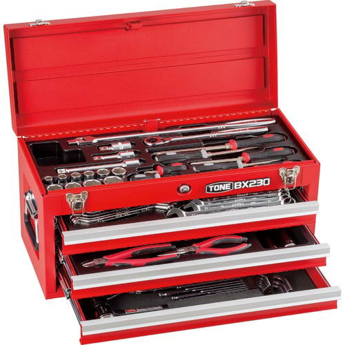 TONE 整備用工具セット ツールセット 差込角12．7mm 58点セット レッド ( TSA450 ) TONE（株）