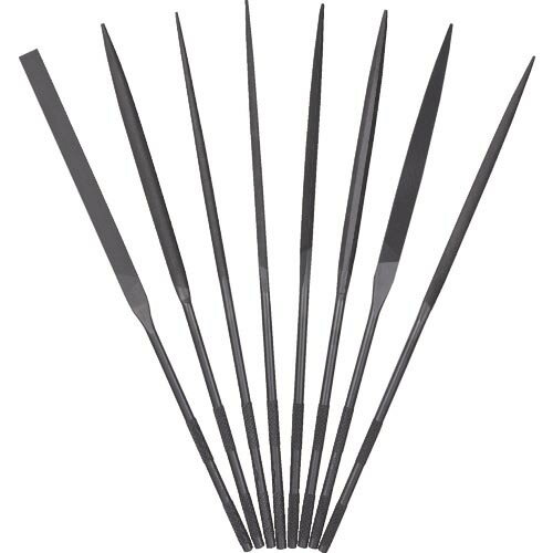 ツボサン　精密ヤスリ　8本組セット ( ST00856T ) ツボサン（株）