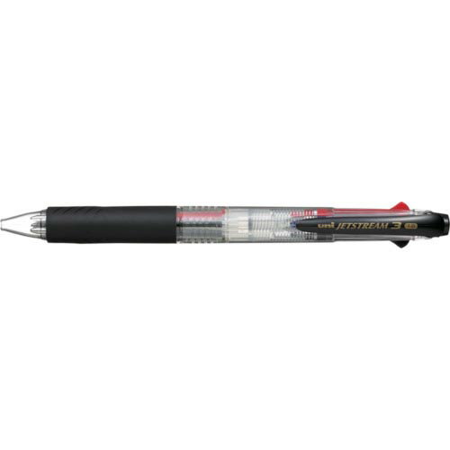 uni　ジェットストリーム3色ボールペン太字　透明 ( SXE340010.T ) 【10本セット】 三菱鉛筆（株）