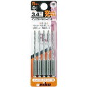 UNIKA 充電ドライバービットドリル 3.4mm 5本セット ( DP5-RJ34 ) ユニカ(株)